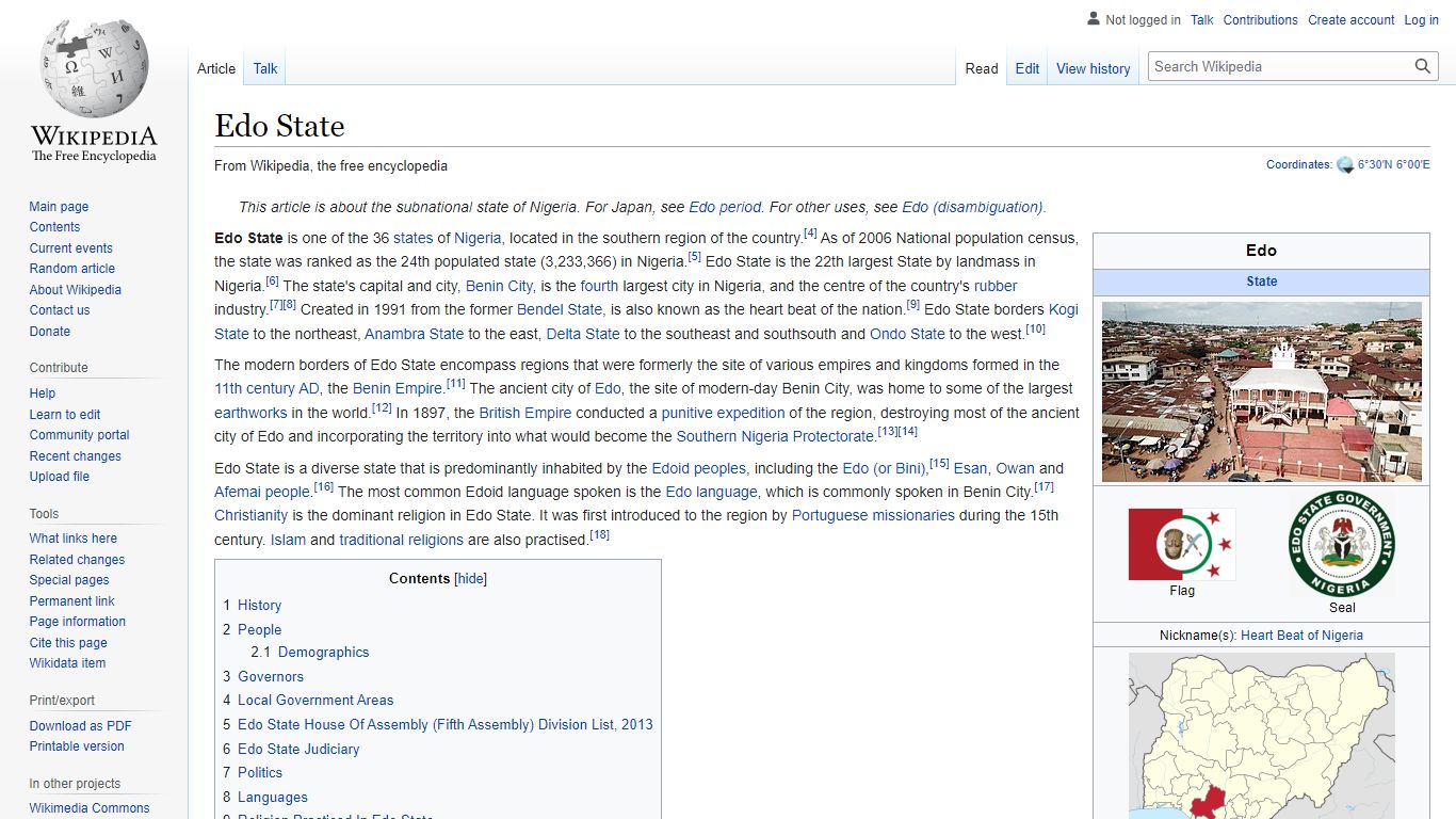 Edo State - Wikipedia